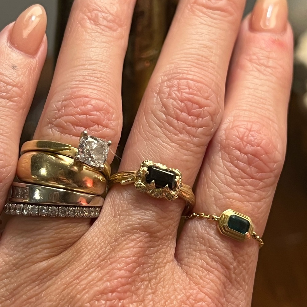 14K gold onyx ring.  Logan Hollowell